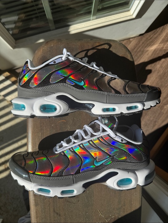 Nike Other - New! Nike Air Max Plus “Holographic Iridescent” Silver/White Trainers